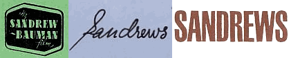 Sandrews logotype 1953 - 1960 - 1969