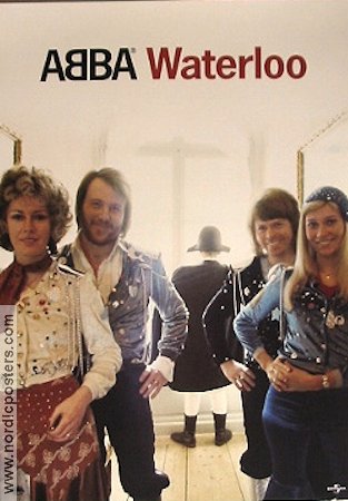 ABBA Waterloo CD poster 1992 affisch ABBA