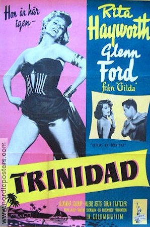 Affair in Trinidad 1952 poster Rita Hayworth Glenn Ford Film Noir