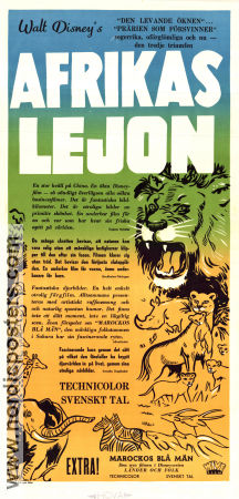 Afrikas lejon 1955 poster Winston Hibler James Algar Dokumentärer Katter