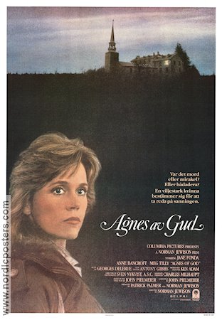 Agnes av gud 1985 poster Jane Fonda Anne Bancroft Meg Tilly Norman Jewison Religion