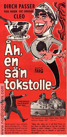 Åh en sån tokstolle 1967 poster Dirch Passer Danmark
