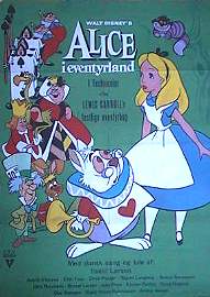 Alice i eventyrland 1951 poster Kathryn Beaumont Clyde Geronimi Animerat