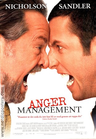 Anger Management 2003 poster Jack Nicholson Adam Sandler Marisa Tomei Peter Segal