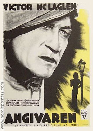 Angivaren 1935 poster Victor McLaglen