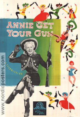 Annie Get Your Gun 1950 poster Betty Hutton Howard Keel George Sidney Musik: Irving Berlin Musikaler