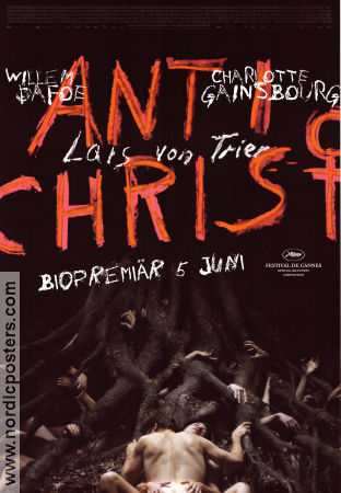 Antichrist 2009 poster Willem Dafoe Charlotte Gainsbourg Storm Acheche Sahlström Lars von Trier Religion