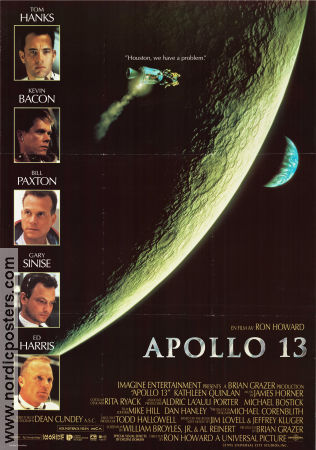 Apollo 13 1995 poster Tom Hanks Bill Paxton Kevin Bacon Ron Howard Rymdskepp