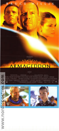 Armageddon 1998 poster Bruce Willis Billy Bob Thornton Ben Affleck Liv Tyler Michael Bay Hitta mer: Jerry Bruckheimer