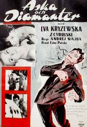 Aska och diamanter 1961 poster Eva Kryzewska Andrzej Wajda Filmen från: Poland
