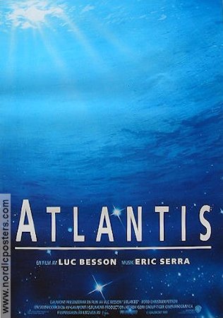 Atlantis 1991 poster Luc Besson Dokumentärer Från TV