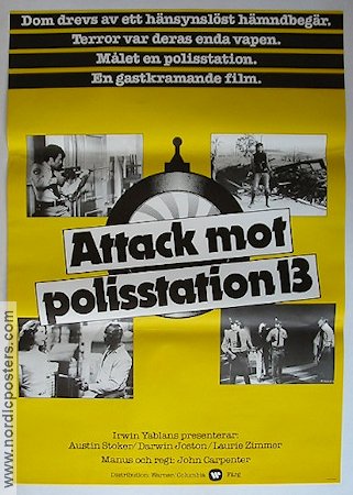 Attack mot polisstation 13 1978 poster Austin Stoker John Carpenter Poliser