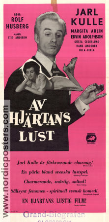 Av hjärtans lust 1960 poster Jarl Kulle Margita Ahlin Rolf Husberg