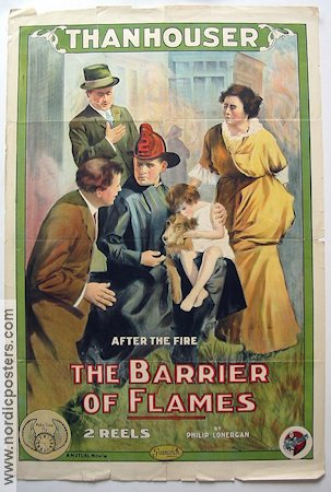 The Barrier of Flames 1914 poster Philip Lonergan Hitta mer: Silent movie Brand