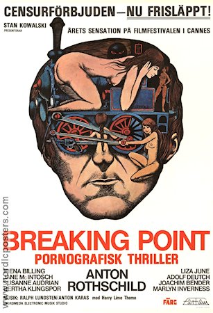 Breaking Point 1975 poster Anton Rothschild Bo Arne Vibenius Affischkonstnär: Hans Arnold