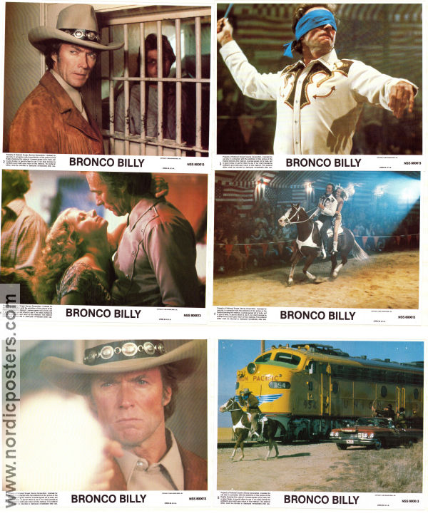 Bronco Billy 1980 lobbykort Sondra Locke Geoffrey Lewis Clint Eastwood