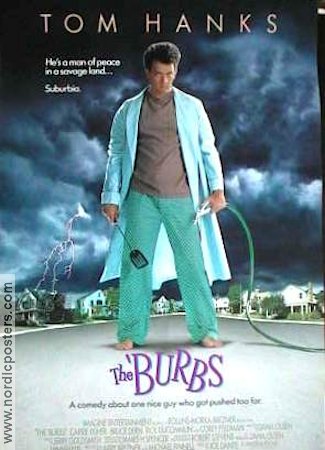 The Burbs 1989 poster Tom Hanks Bruce Dern Carrie Fisher