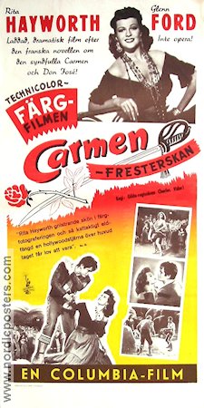 Carmen fresterskan 1948 poster Rita Hayworth Glenn Ford Charles Vidor