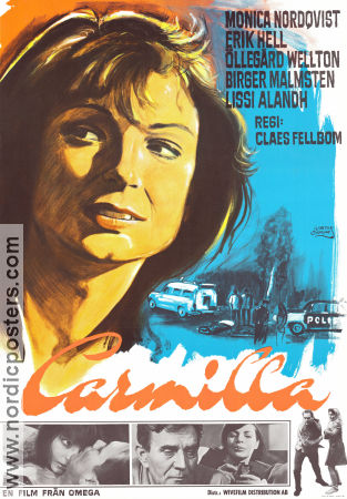Carmilla 1968 poster Monica Nordquist Erik Hell Öllegård Wellton Claes Fellbom