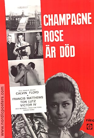 Champagne Rose är död 1970 poster Francis Matthews Ton Lutz Victor Four Calvin Floyd