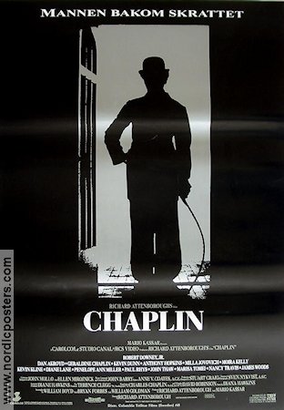 Chaplin 1992 poster Robert Downey Jr Dan Aykroyd Charlie Chaplin Richard Attenborough