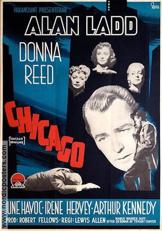Chicago Deadline 1949 poster Allan Ladd Donna Reed