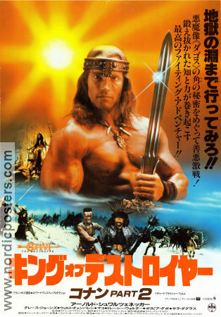 Conan the Destroyer 1984 poster Arnold Schwarzenegger Grace Jones Richard Fleischer Hitta mer: Conan