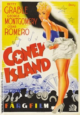 Coney Island 1943 poster Betty Grable