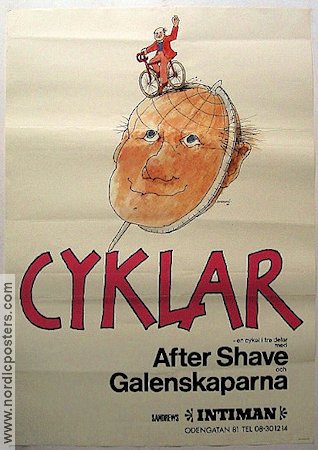 Cyklar 1985 affisch Hitta mer: After Shave Hitta mer: Galenskaparna Hitta mer: Revy Cyklar