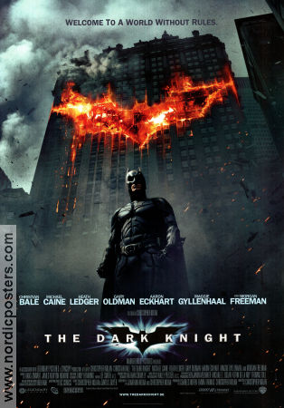The Dark Knight 2008 poster Christian Bale Michael Caine Heath Ledger Christopher Nolan Hitta mer: Batman Från serier