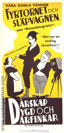 Dårskap dygd och dårfinkar 1923 poster Fyrtornet och Släpvagnen Fy og Bi Greta Nissen Stina Berg Harald Madsen Lau Lauritzen Danmark