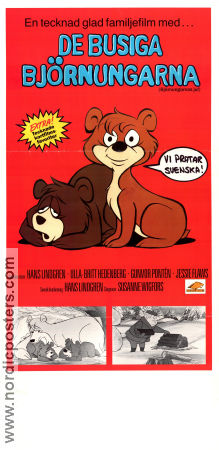 De busiga björnungarna 1970 poster Hal Smith Tony Benedict Animerat