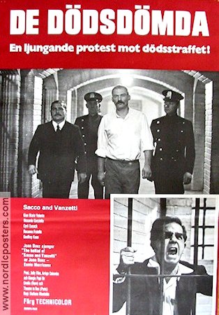 De dödsdömda 1972 poster Giuliano Montaldo
