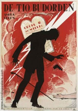 De tio budorden 1923 poster Cecil B DeMille