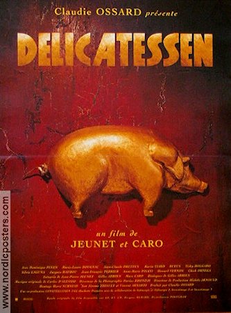 Delikatessen 1991 poster Dominique Jeunet Caro Jean-Pierre Jeunet