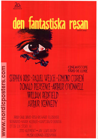 Den fantastiska resan 1966 poster Raquel Welch Stephen Boyd Edmond O´Brien Richard Fleischer Resor