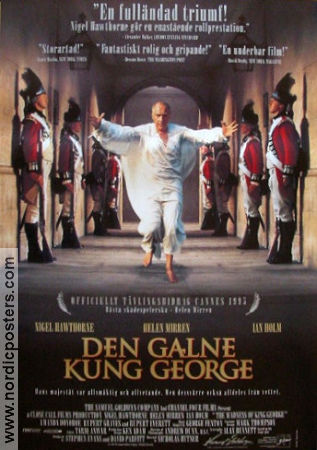 Den galne kung George 1994 poster Nigel Hawthorne Helen Mirren Rupert Graves Nicholas Hytner