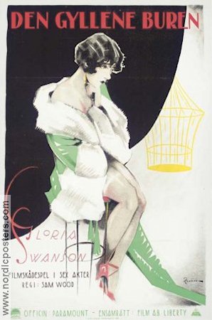 Den gyllene buren 1922 poster Gloria Swanson