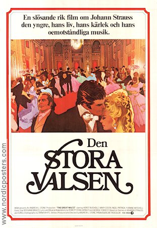 Den stora valsen 1972 poster Horst Buchholz Mary Costa Nigel Patrick Andrew L Stone Musik: Johann Strauss Dans