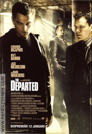 The Departed 2006 poster Leonardo DiCaprio Matt Damon Jack Nicholson Mark Wahlberg Martin Scorsese Maffia