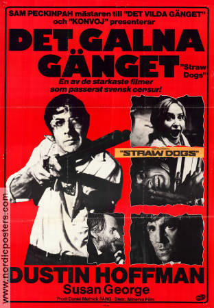 Det galna gänget 1972 poster Dustin Hoffman Susan George Sam Peckinpah Vapen