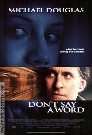 Don´t Say a Word 2001 poster Michael Douglas Sean Bean Brittany Murphy Gary Fleder