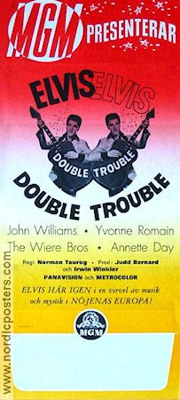 Double Trouble 1967 poster Elvis Presley Rock och pop