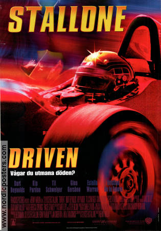 Driven 2001 poster Sylvester Stallone Kip Pardue Til Schweiger Renny Harlin Bilar och racing