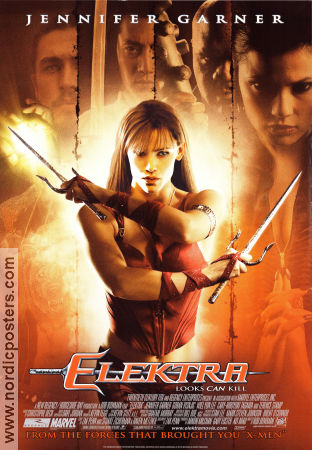 Elektra 2005 poster Jennifer Garner Goran Visnjic Will Yun Lee Rob Bowman Hitta mer: Marvel Från serier