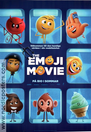 The Emoji Movie 2017 poster TJ Miller Tony Leondis Animerat