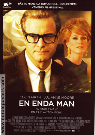 En enda man 2009 poster Colin Firth Julianne Moore Matthew Goode Tom Ford