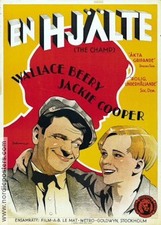 En hjälte 1931 poster Wallace Beery Jackie Cooper