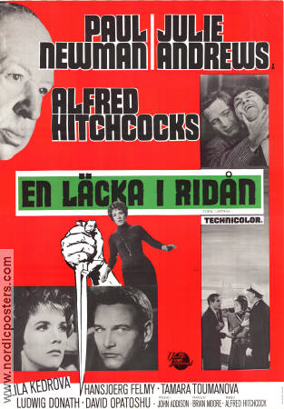 En läcka i ridån 1966 poster Julie Andrews Paul Newman Alfred Hitchcock Agenter