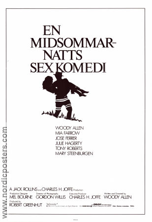 En midsommarnatts sexkomedi 1982 poster Mia Farrow José Ferrer Woody Allen